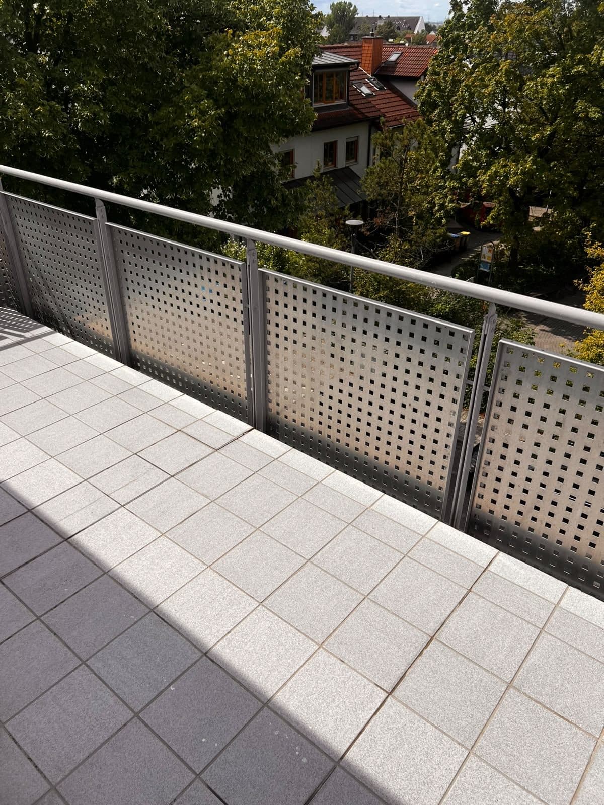 Gesäuberter Balkon nach der Endreinigung